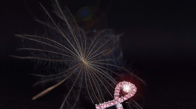 breast cancer, pink, dandelion